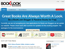 Tablet Screenshot of booklookbloggers.com